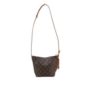 Louis Vuitton Womens All in BB Monogram Canvas Shoulder Handbag Brown